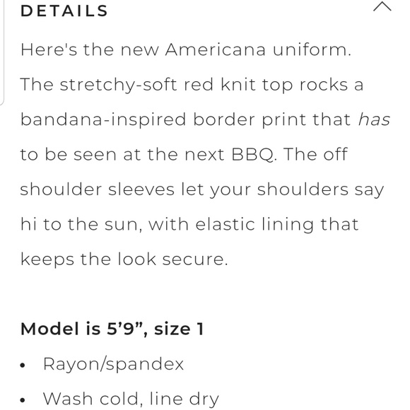 ❌SOLD❌🛸TORRID || Border Off Shoulder Top - Picture 3 of 5